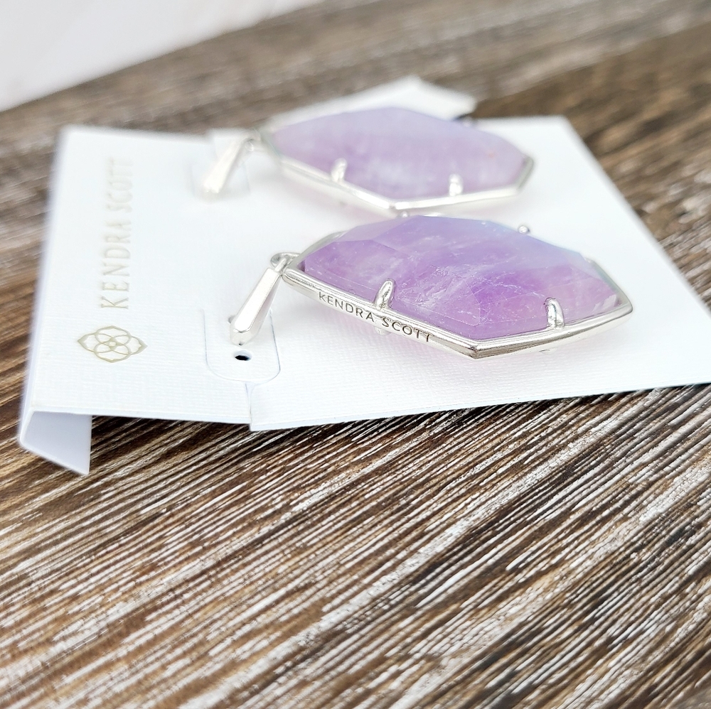 Kendra Scott Dunn Amethyst Dichroic Earrings - Picture 4 of 7
